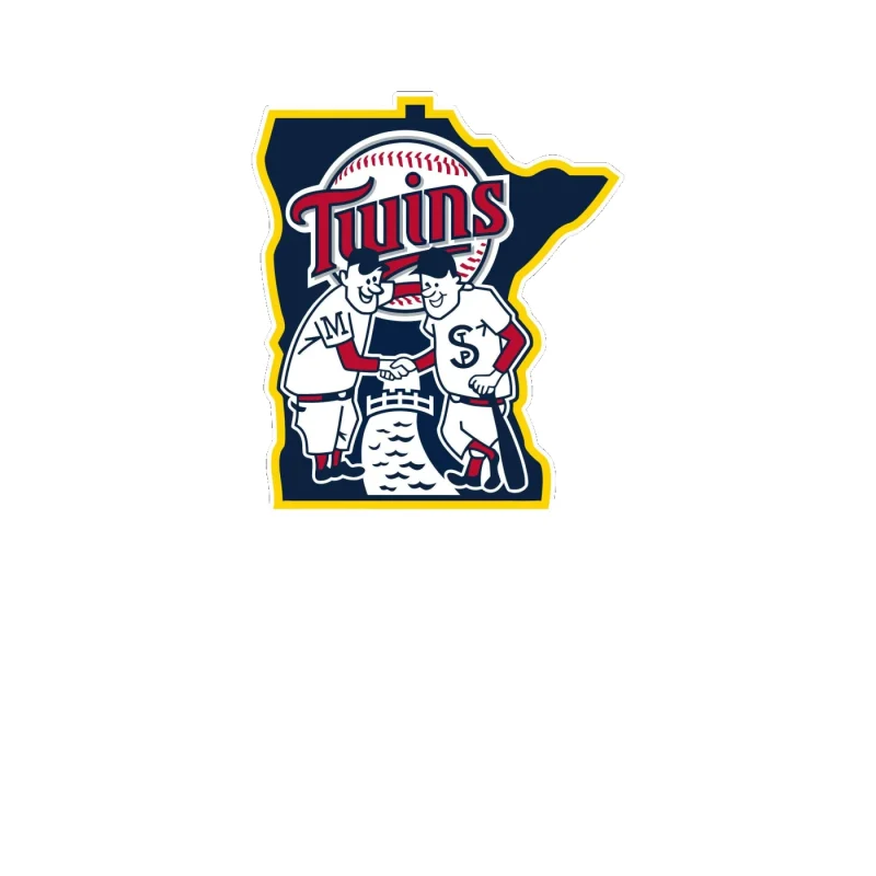 Minnesota Twins - State - Full Color Vinyl Sticker - Custom Size