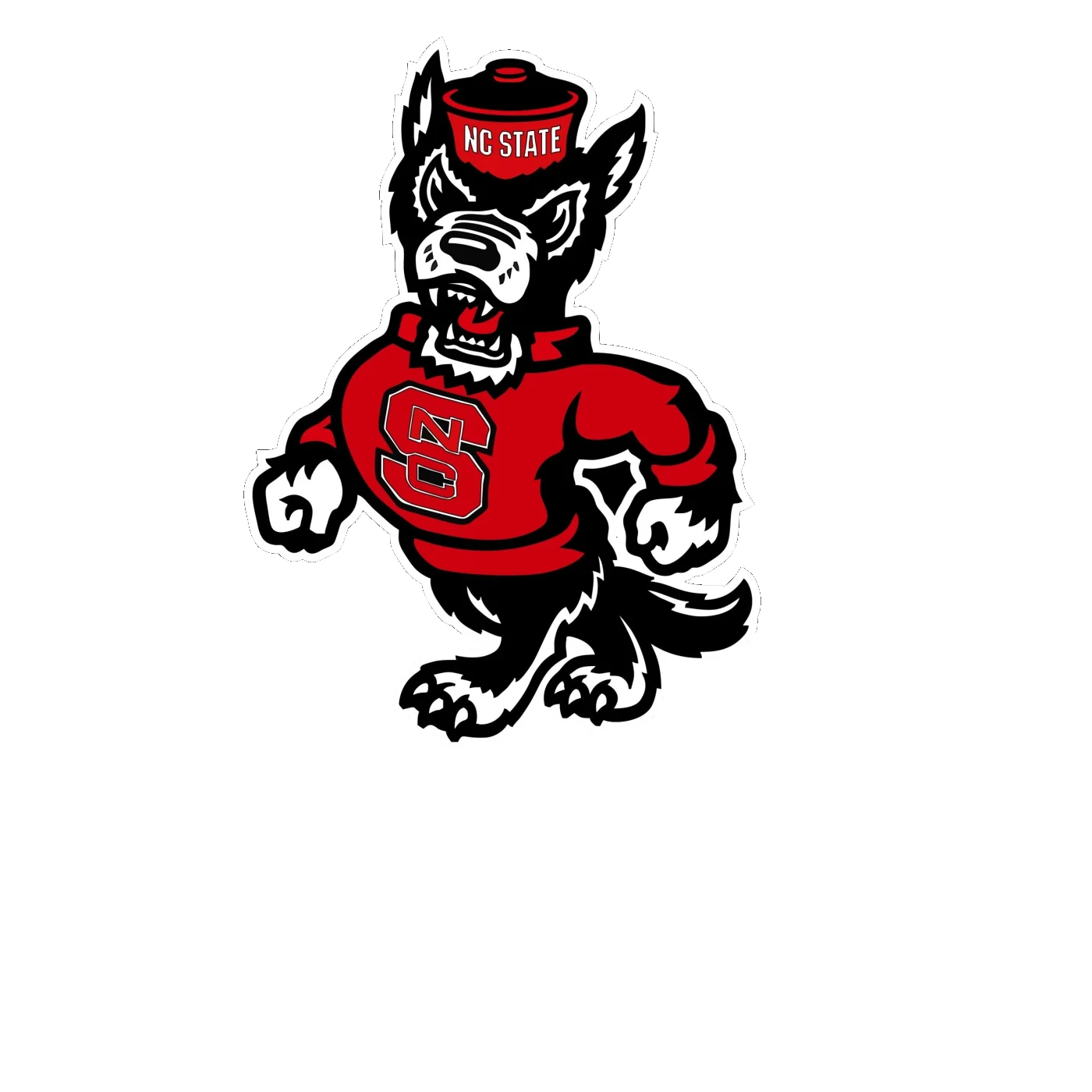 NC State Wolfpack - Image 1 - Full Color Vinyl Decal - Custom Size