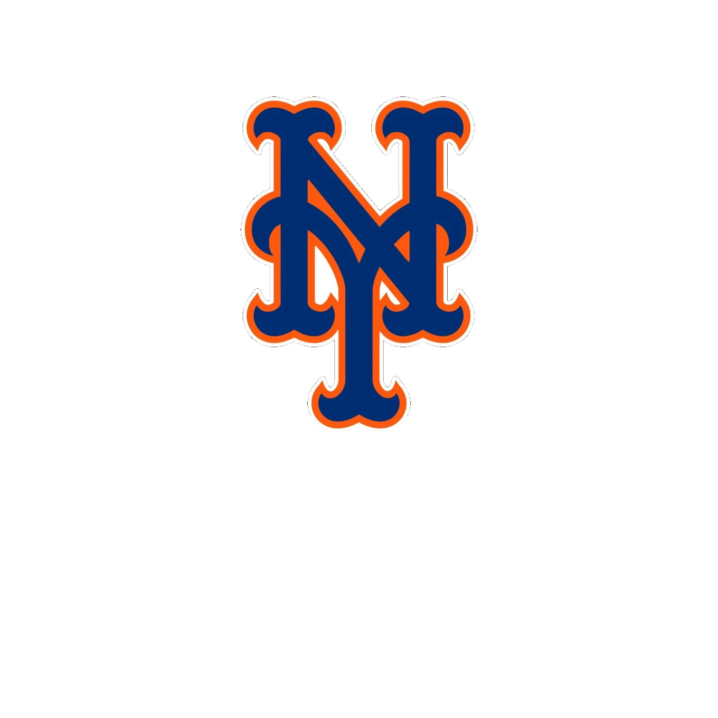 New York Mets - Blue NY - Full Color Vinyl Sticker - Custom Size