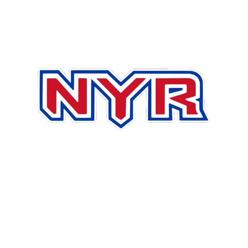 New York Rangers - NYR - Full Color Vinyl Sticker - Custom Size