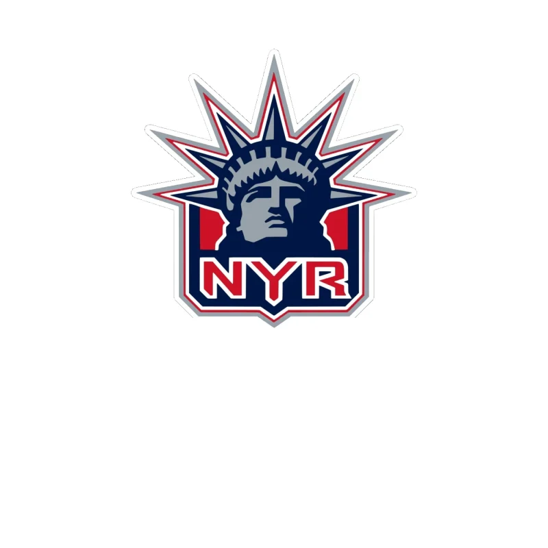 New York Rangers - Liberty - Full Color Vinyl Sticker - Custom Size