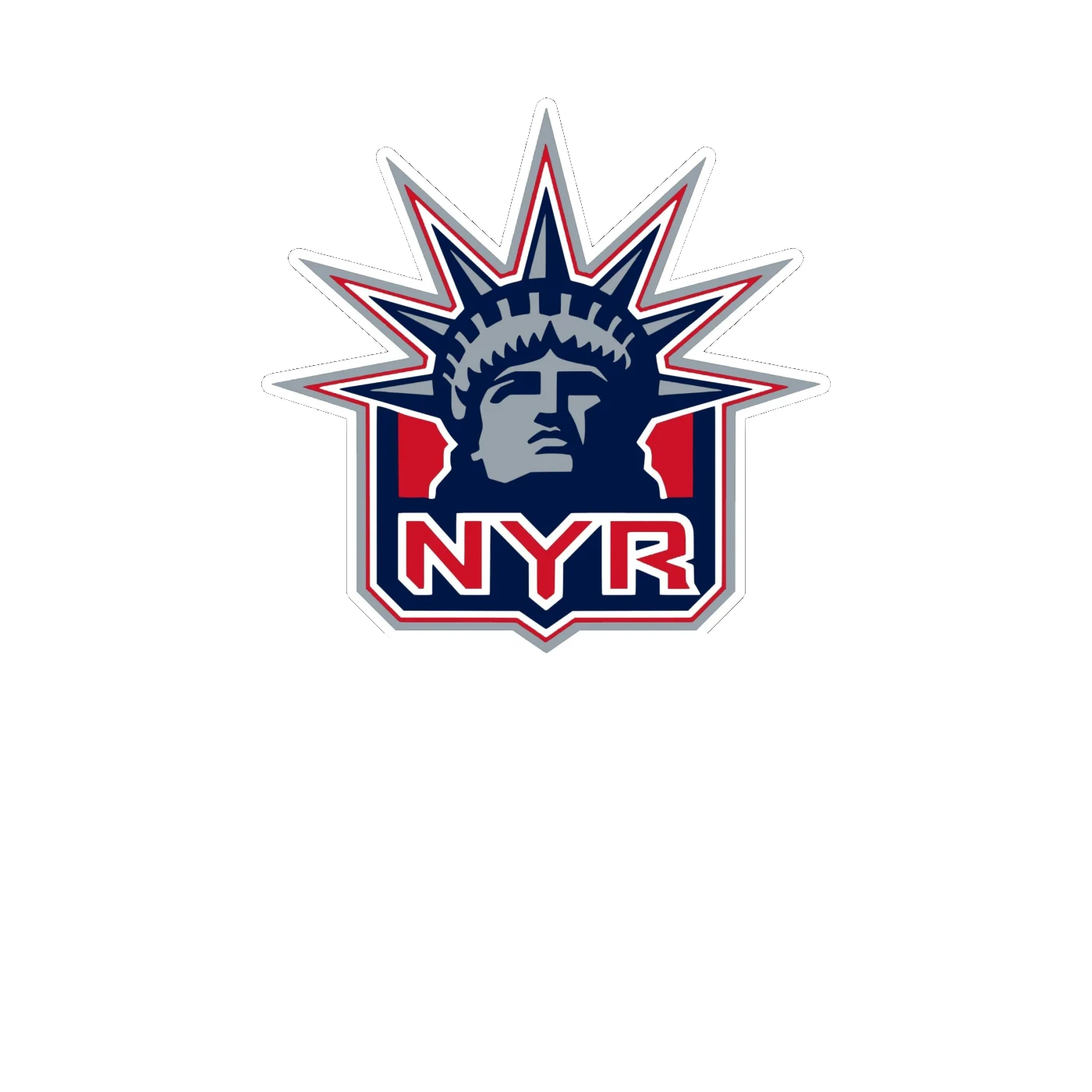 New York Rangers - Liberty - Full Color Vinyl Sticker - Custom Size