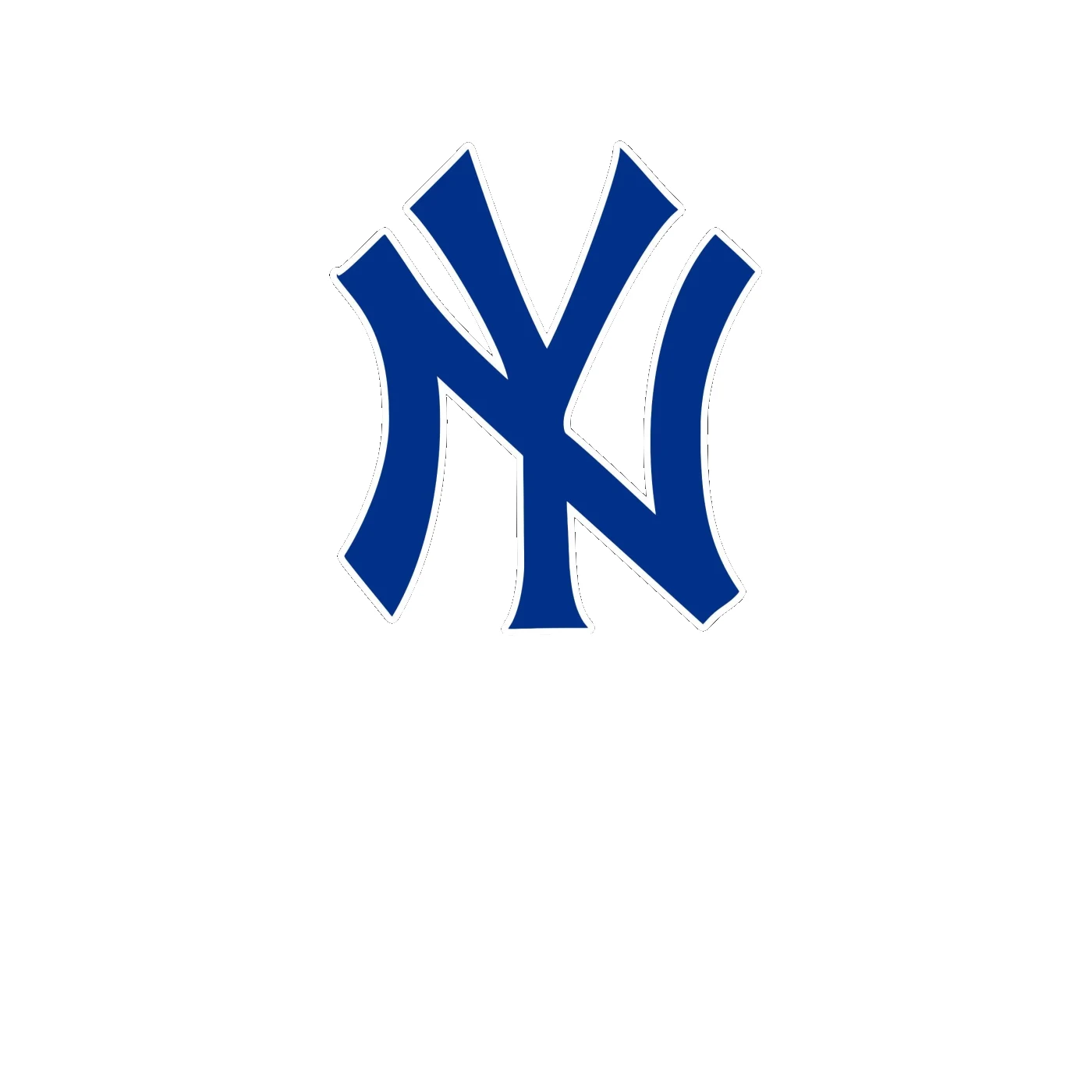 New York Yankees - Blue NY - Full Color Vinyl Sticker - Custom Size