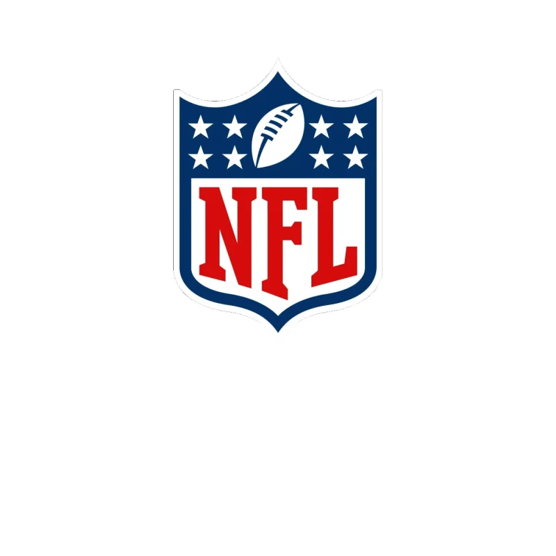 NFL Shield Logo Full Color Vinyl Sticker - Custom Size