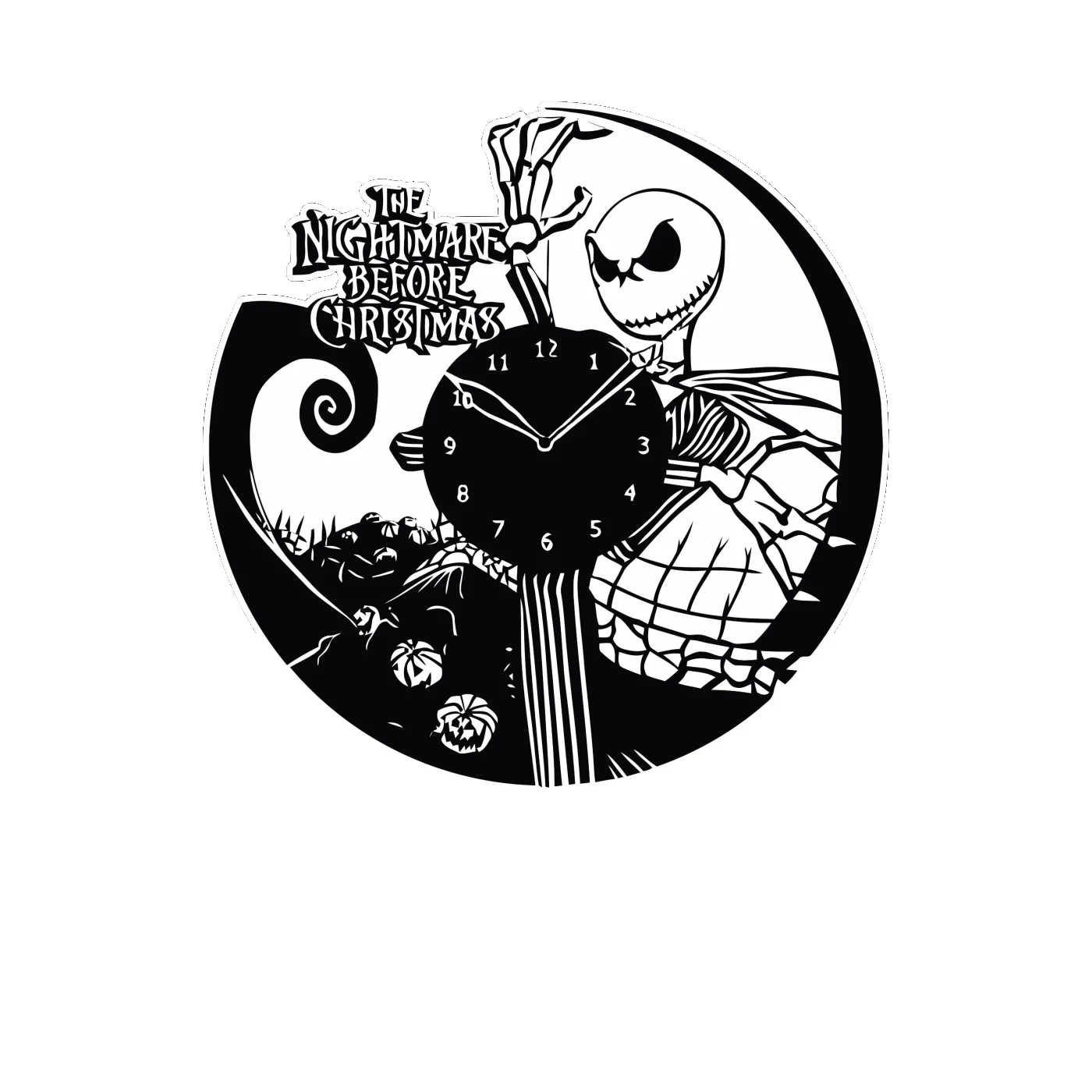 Nightmare Before Christmas Full Color Vinyl Sticker - Custom Size