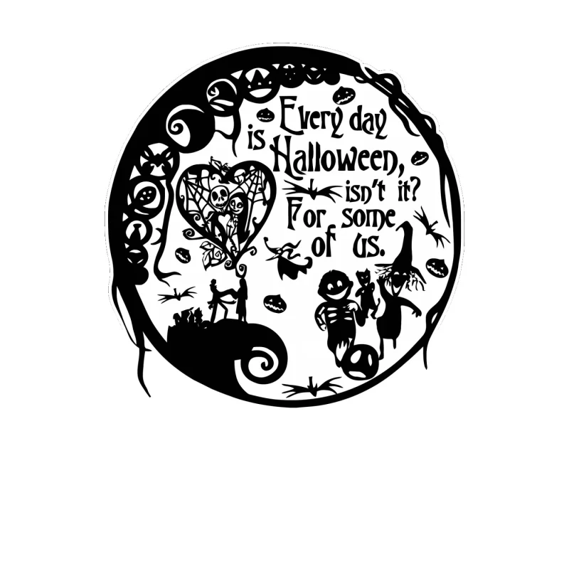 Nightmare Before Christmas Full Color Vinyl Sticker - Custom Size