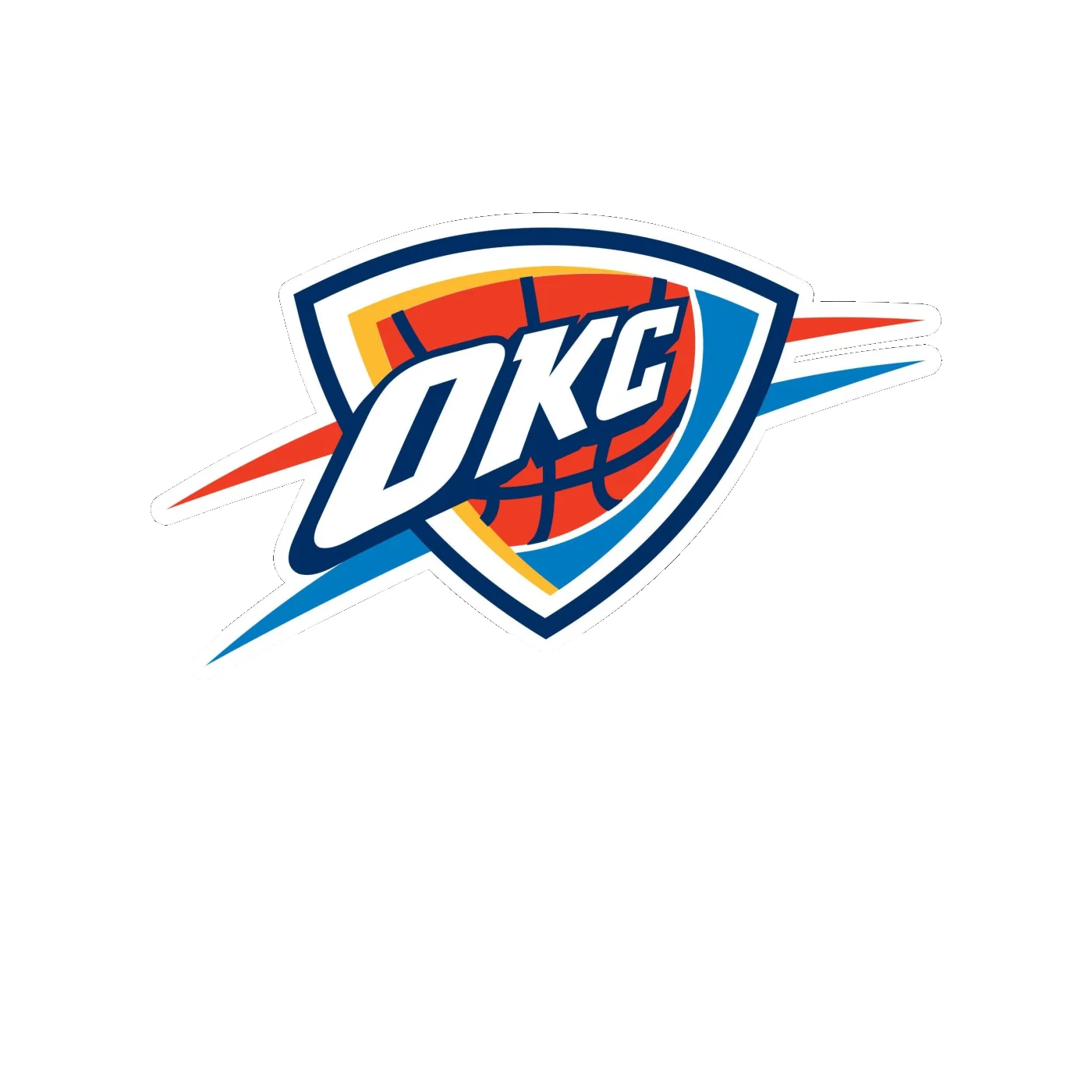 Oklahoma City Thunder - Image 10 - Full Color Vinyl Sticker - Custom Size