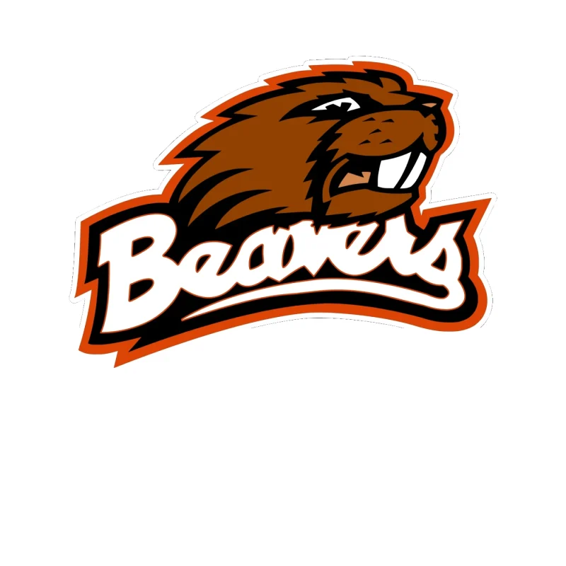 Oregon State Beavers - Image 1 - Full Color Vinyl Decal - Custom Size