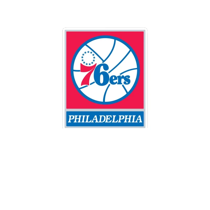 Philadelphia 76ers - Image 7 - Full Color Vinyl Sticker - Custom Size