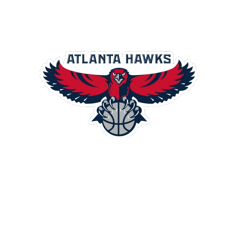 Atlanta Hawks Full Color Vinyl Sticker - Custom Size