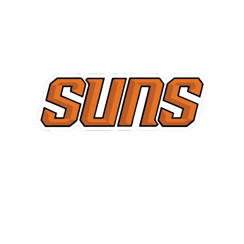 Phoenix Suns - Image 2 - Full Color Vinyl Sticker - Custom Size