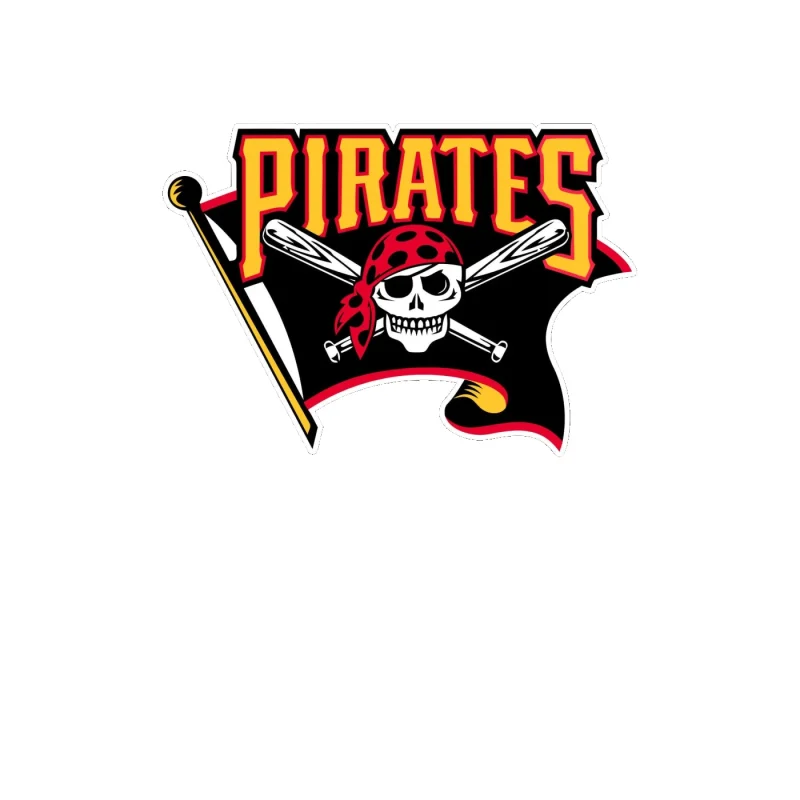 Pittsburgh Pirates - Pirate With Flag - Full Color Vinyl Sticker - Custom Size