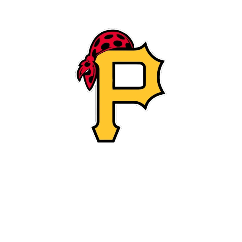 Pittsburgh Pirates - P With Pirates Hat - Full Color Vinyl Sticker - Custom Size