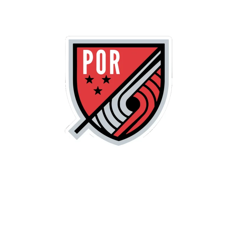 Portland Trail Blazers - Image 4 - Full Color Vinyl Sticker - Custom Size