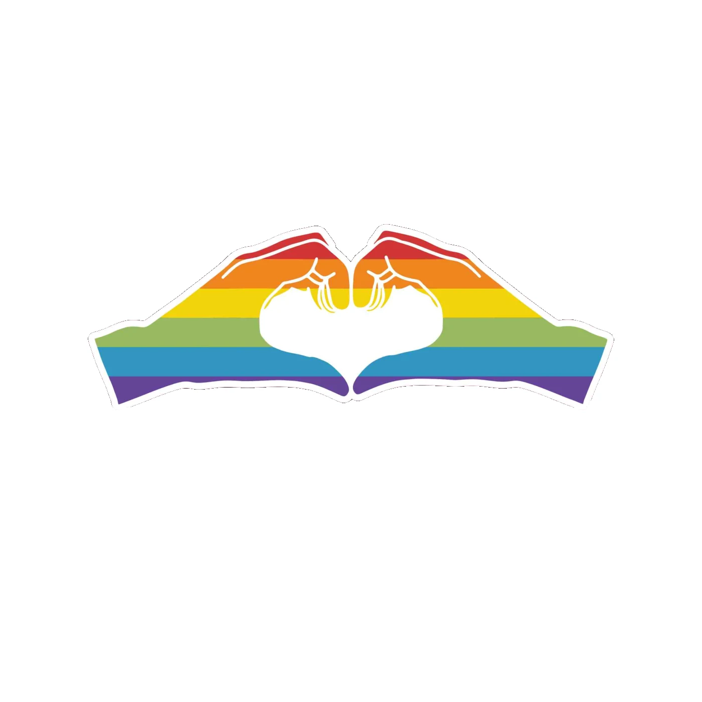 Pride Full Color Vinyl Decals - Custom Size