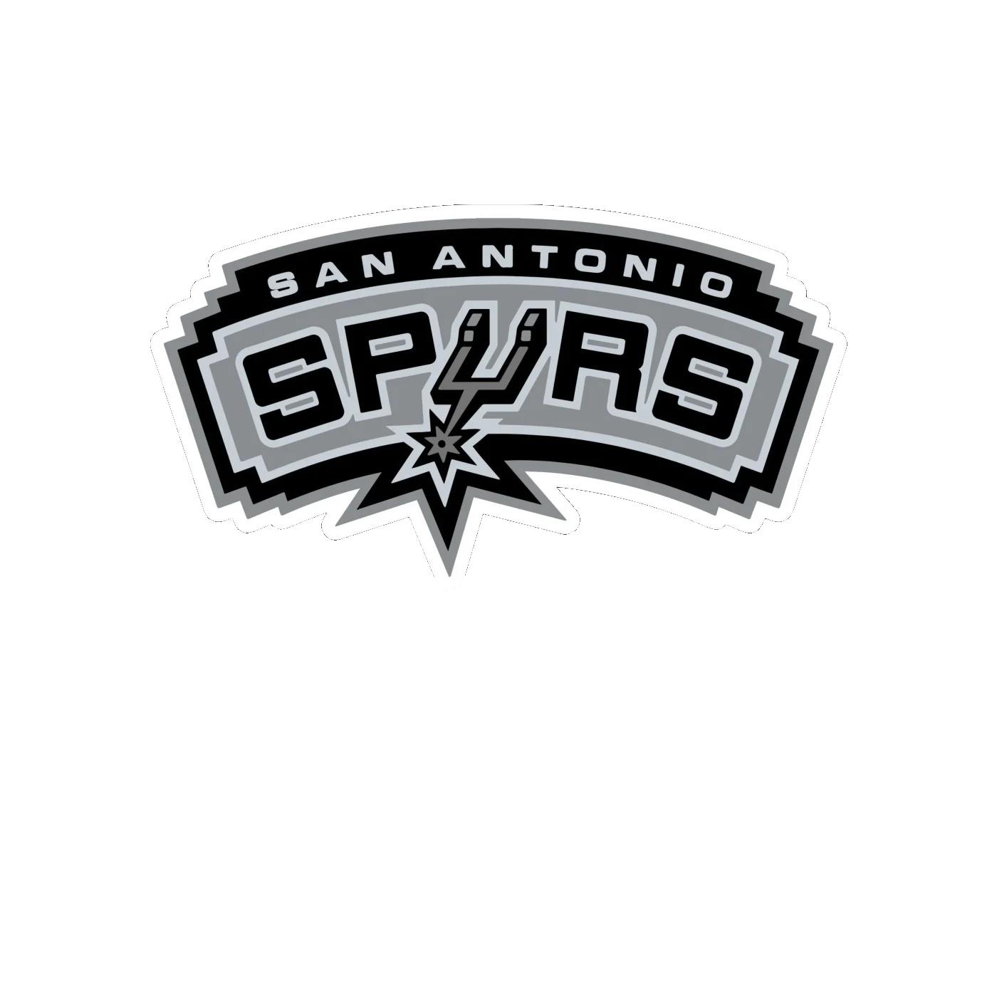 San Antonio Spurs - Image 12 - Full Color Vinyl Sticker - Custom Size