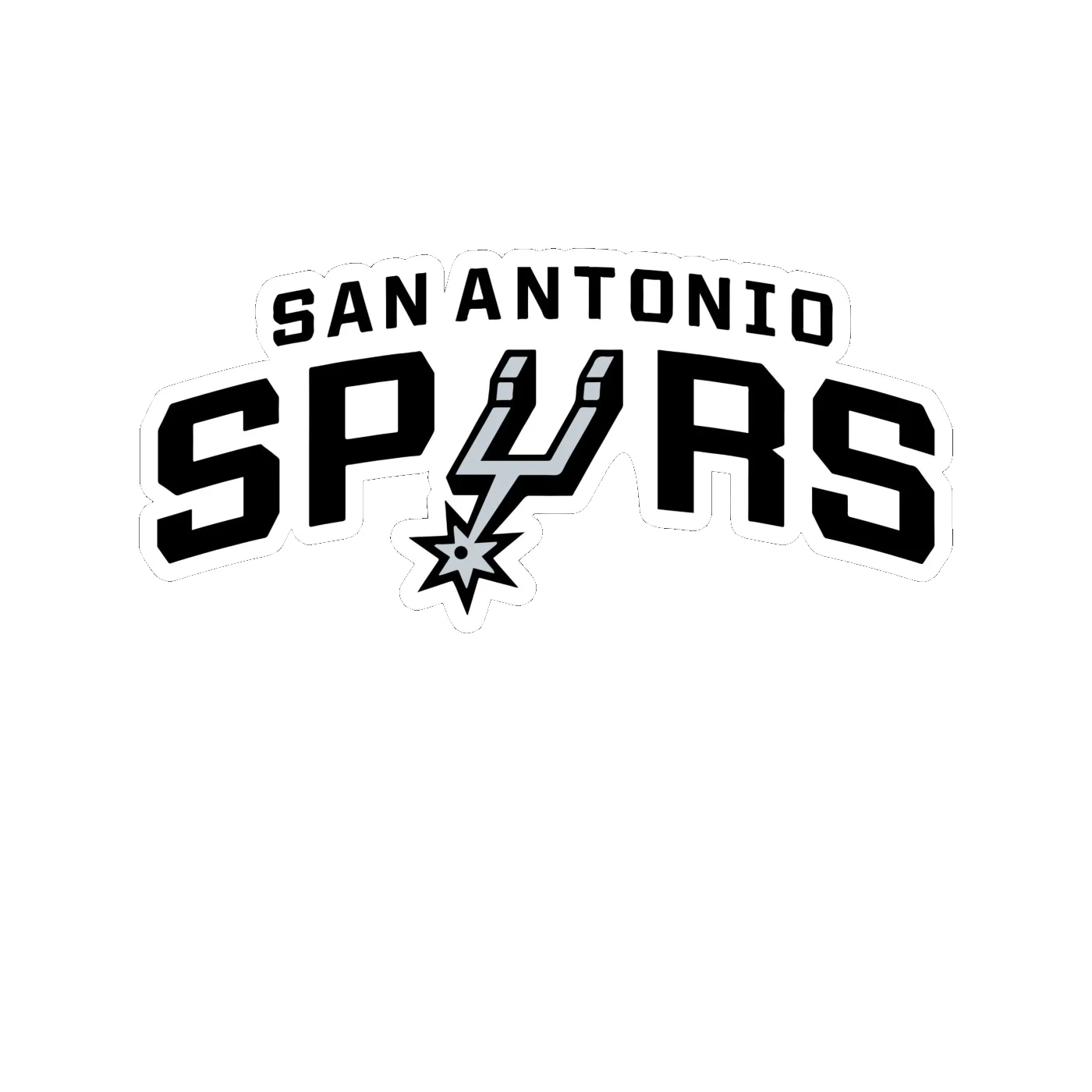 San Antonio Spurs - Image 10 - Full Color Vinyl Sticker - Custom Size