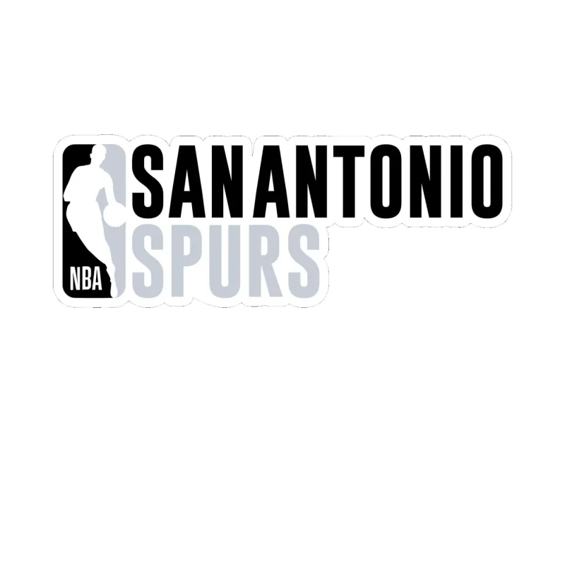 San Antonio Spurs - Image 2 - Full Color Vinyl Sticker - Custom Size