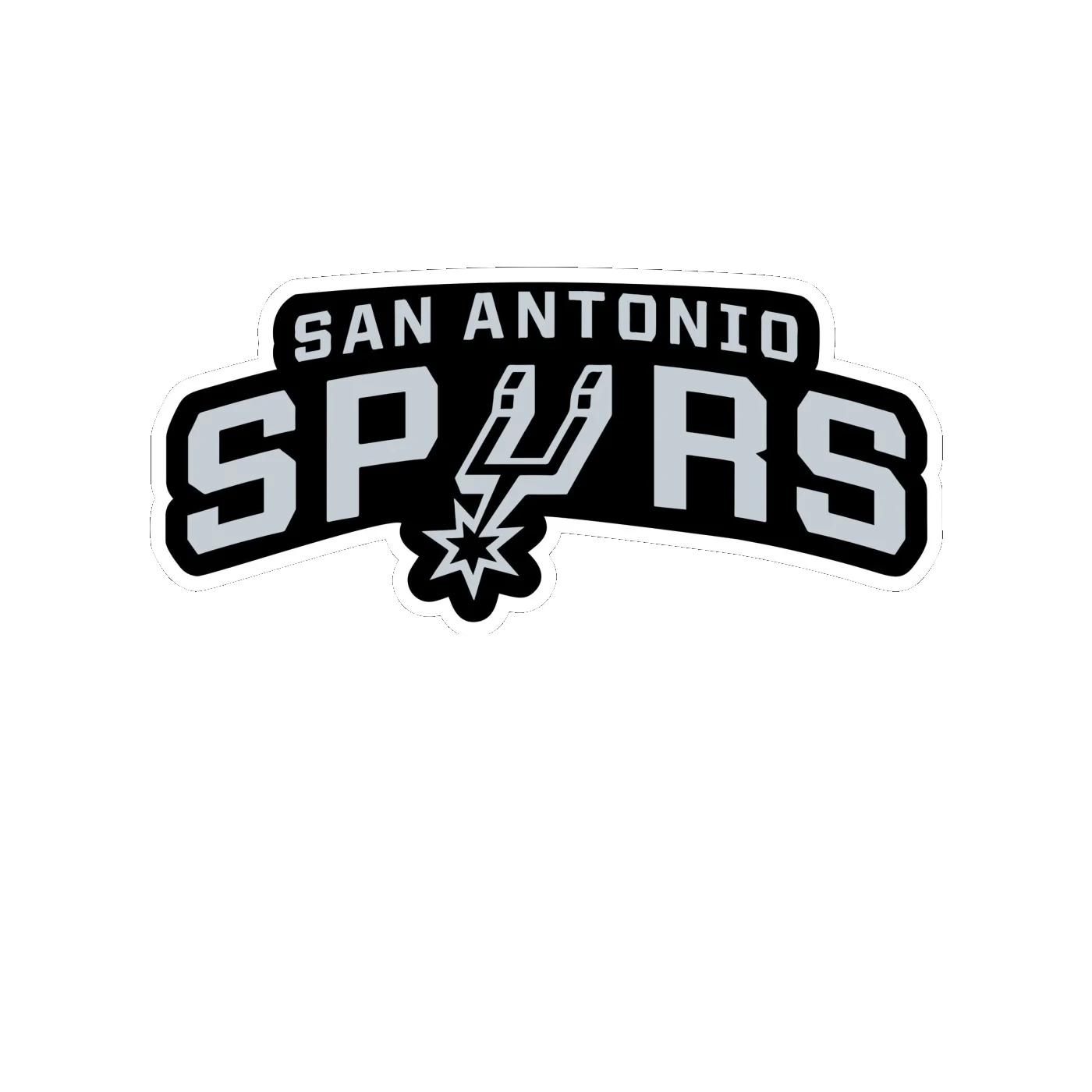 San Antonio Spurs - Image 1 - Full Color Vinyl Sticker - Custom Size