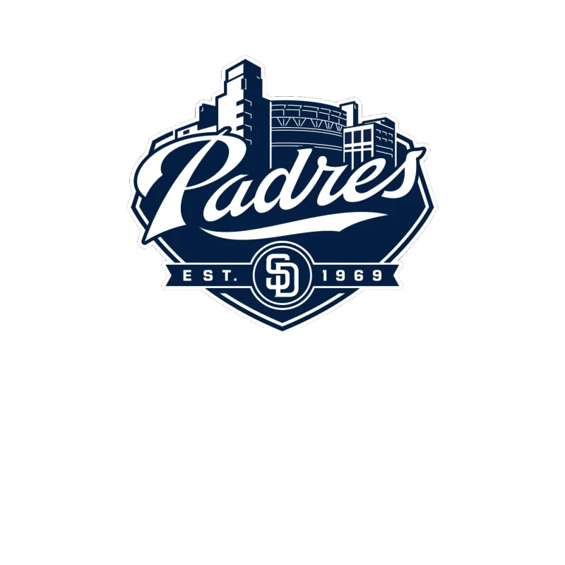 San Diego Padres - City EST. 1969 - Full Color Vinyl Sticker - Custom Size