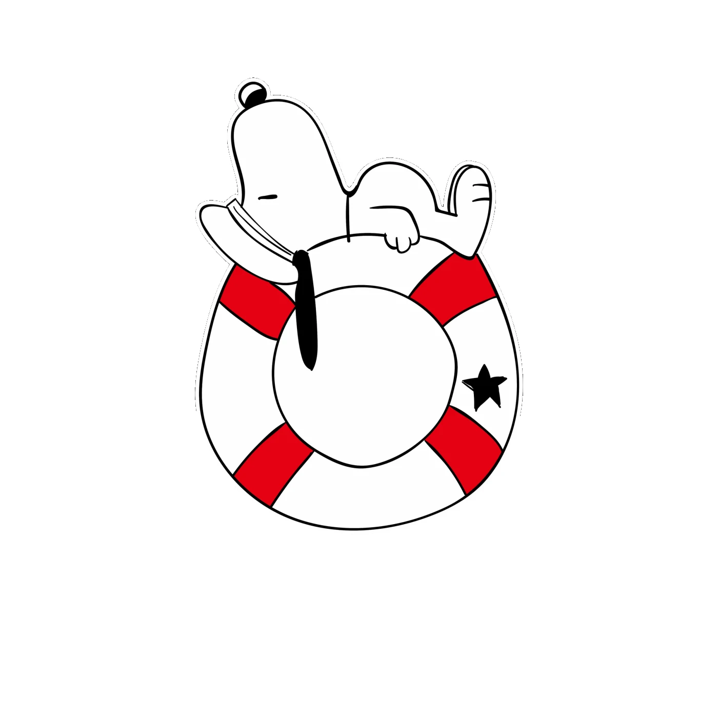 Snoopy Full Color Vinyl Decal