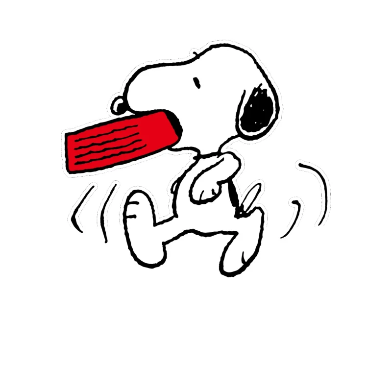 Snoopy - Snoopy Food Bowl - Full Color Vinyl Decal