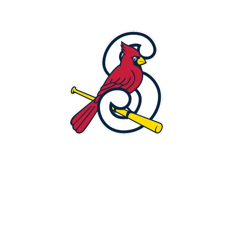 St. Louis Cardinals - S With Bird - Full Color Vinyl Sticker - Custom Size