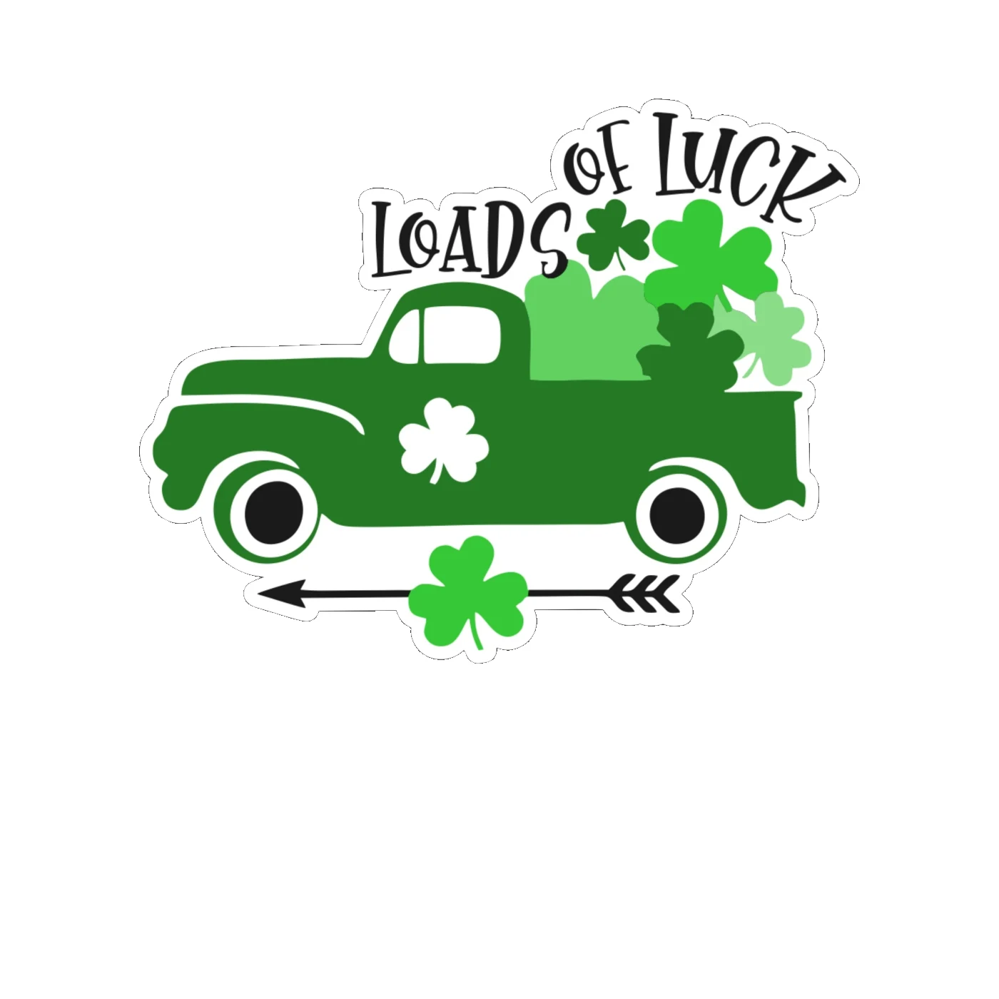 St. Patrick's Day Full Color Vinyl Sticker - Custom Size