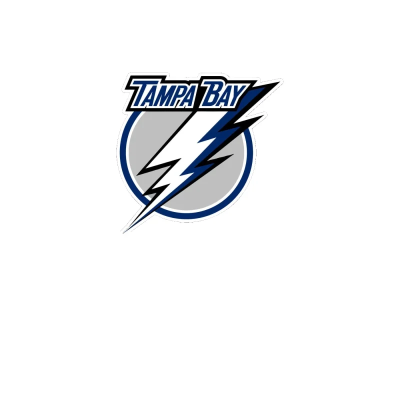 Tampa Bay Lightning - Circle Multi Color With Name - Full Color Vinyl Sticker - Custom Size