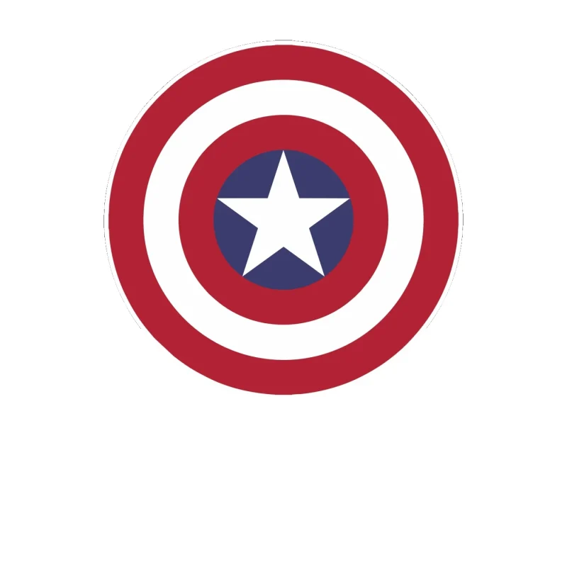 Captain America - Full Color Vinyl Sticker - Custom Size