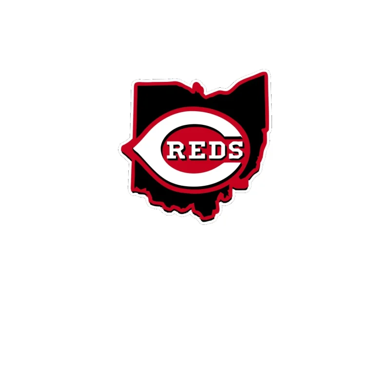 Cincinnati Reds - State - Full Color Vinyl Sticker - Custom Size