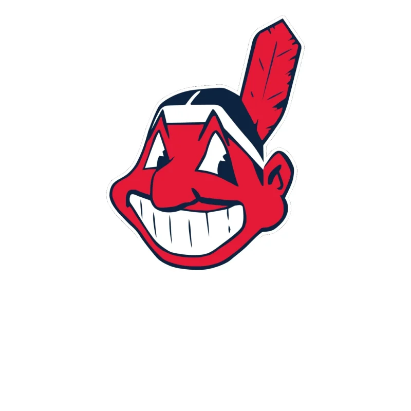 Cleveland Indians - Chief Wahoo - Full Color Vinyl Sticker - Custom Size