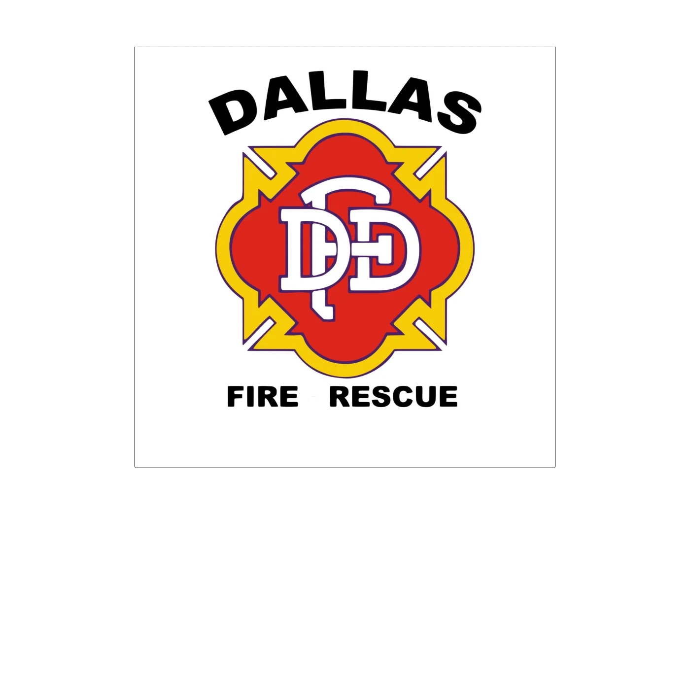 Custom for Chris - Dallas Fire and Rescue - Custom Size