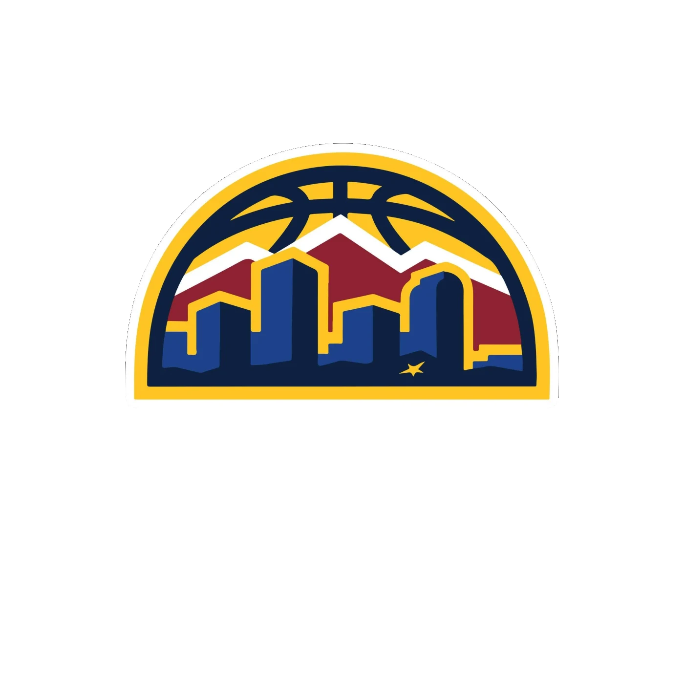 Denver Nuggets - Image 6 - Full Color Vinyl Sticker - Custom Size