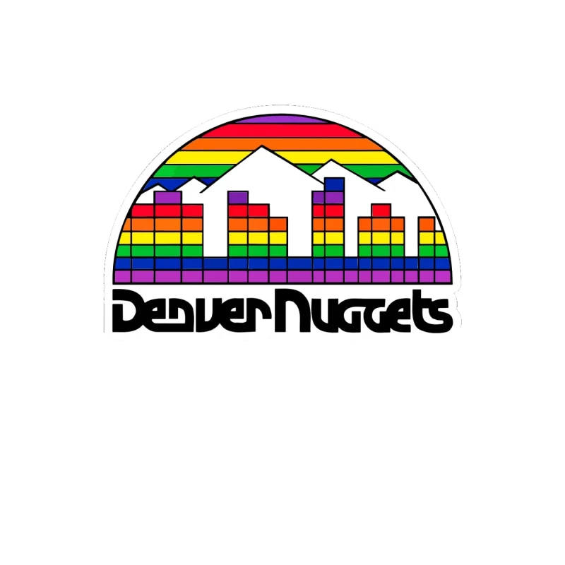 Denver Nuggets - Image 2 - Full Color Vinyl Sticker - Custom Size
