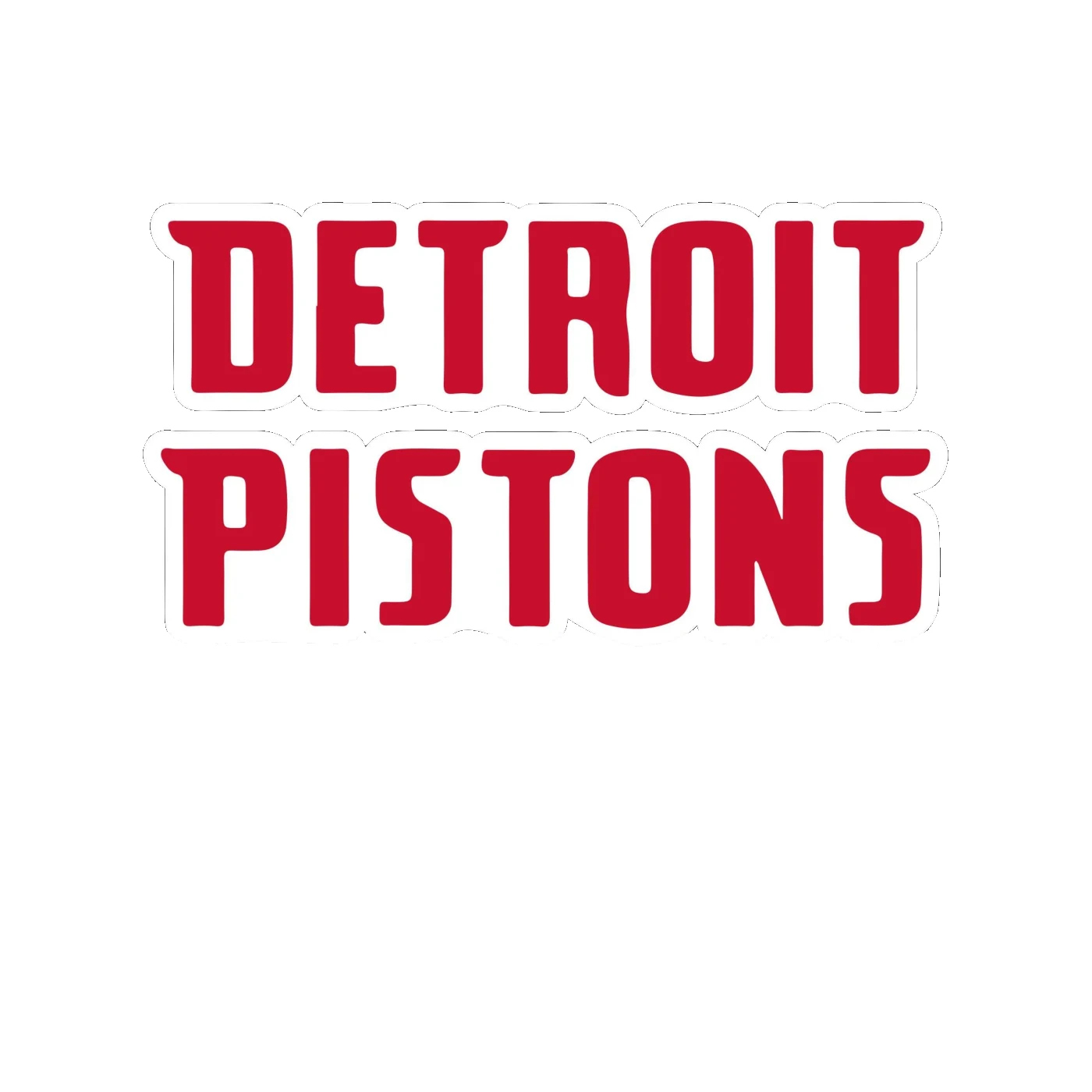 Detroit Pistons - Image 6 - Full Color Vinyl Sticker - Custom Size