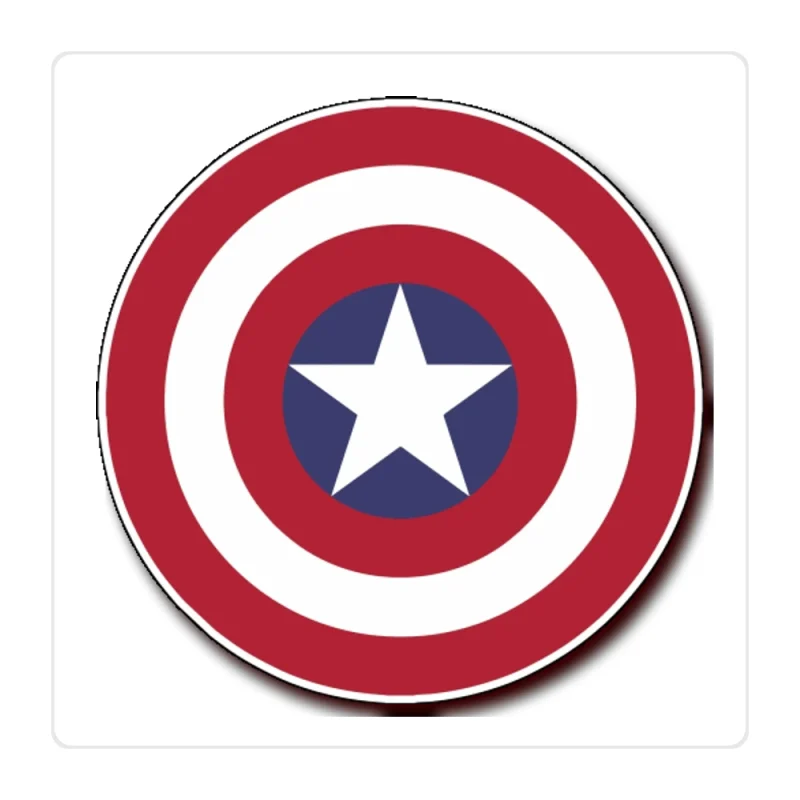 Captain America - Full Color Vinyl Sticker - Custom Size