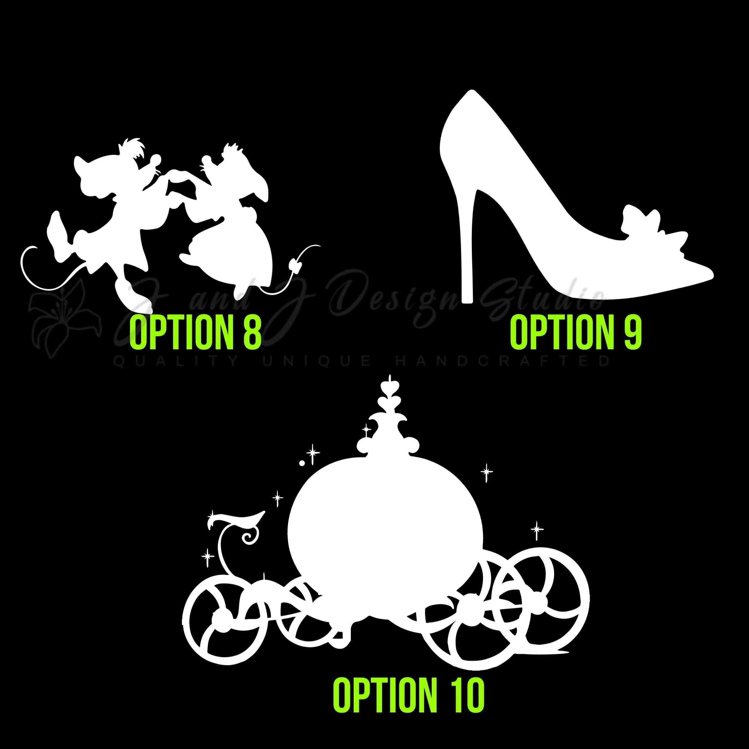 Cinderella Vinyl Decal - Custom Size - Image 3