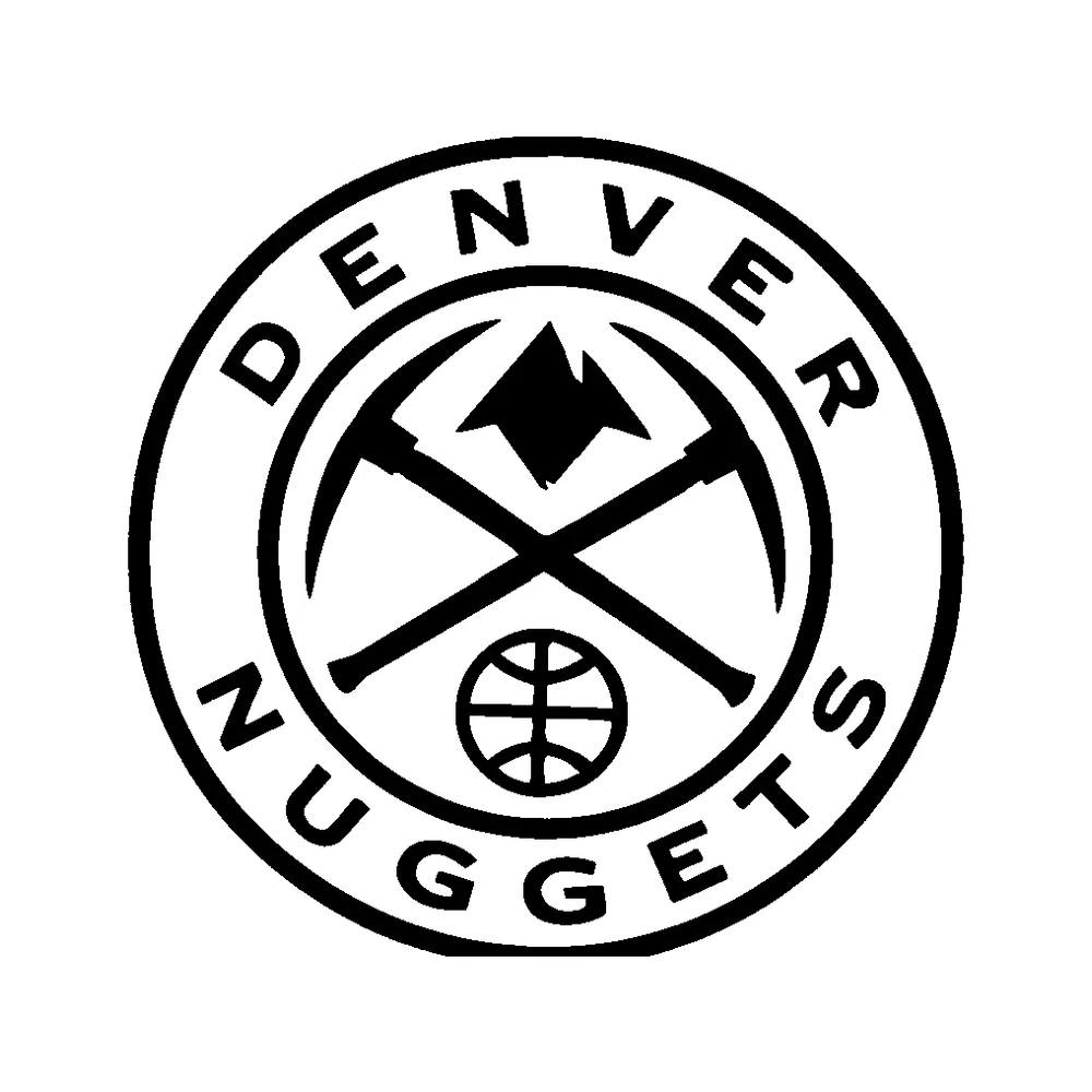 Denver Nuggets - Design 1 - Die Cut Vinyl Decal - Custom Size
