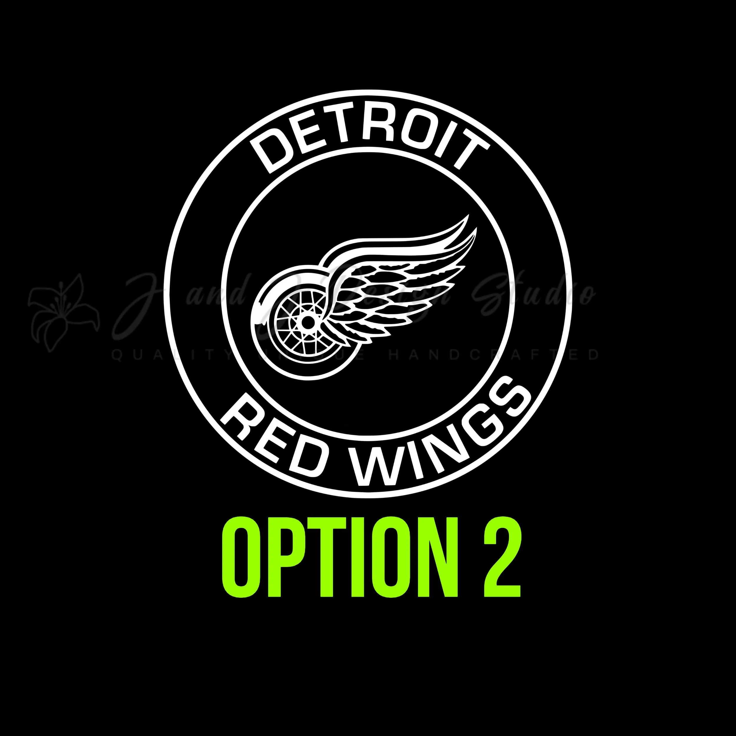 Detroit Red Wings Vinyl Decal - Custom Size - Image 3