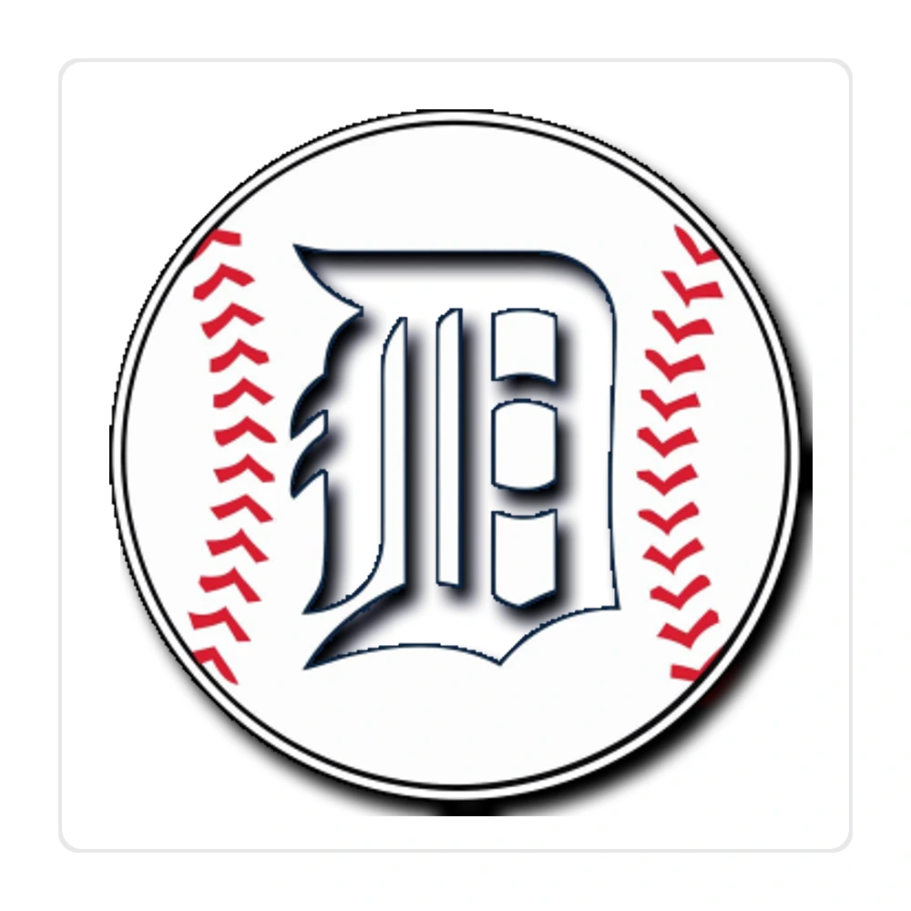 Detroit Tigers - Baseball - Full Color Vinyl Sticker - Custom Size