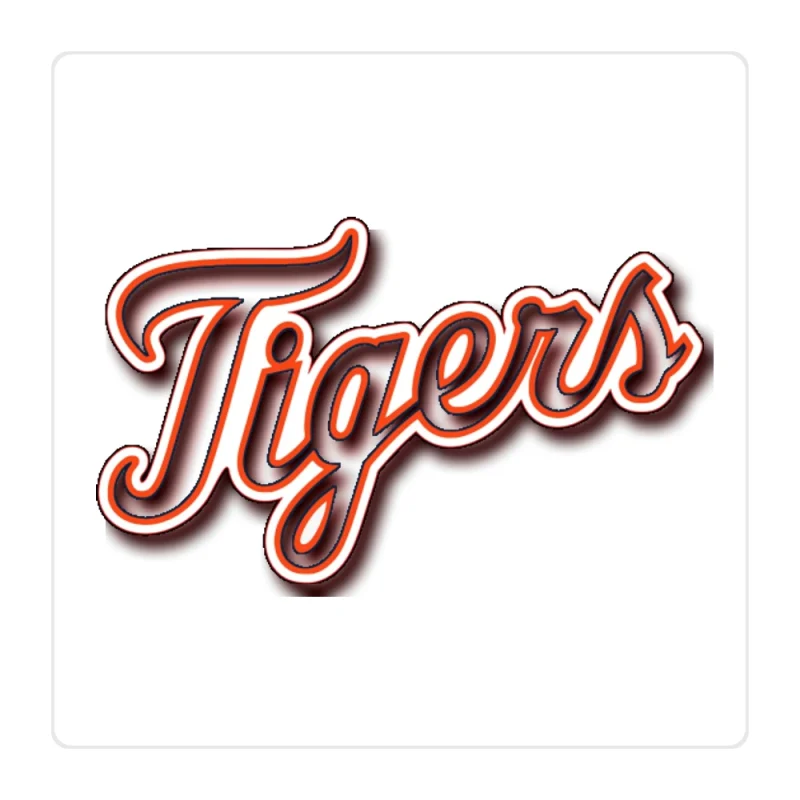 Detroit Tigers - Tiger - Full Color Vinyl Sticker - Custom Size