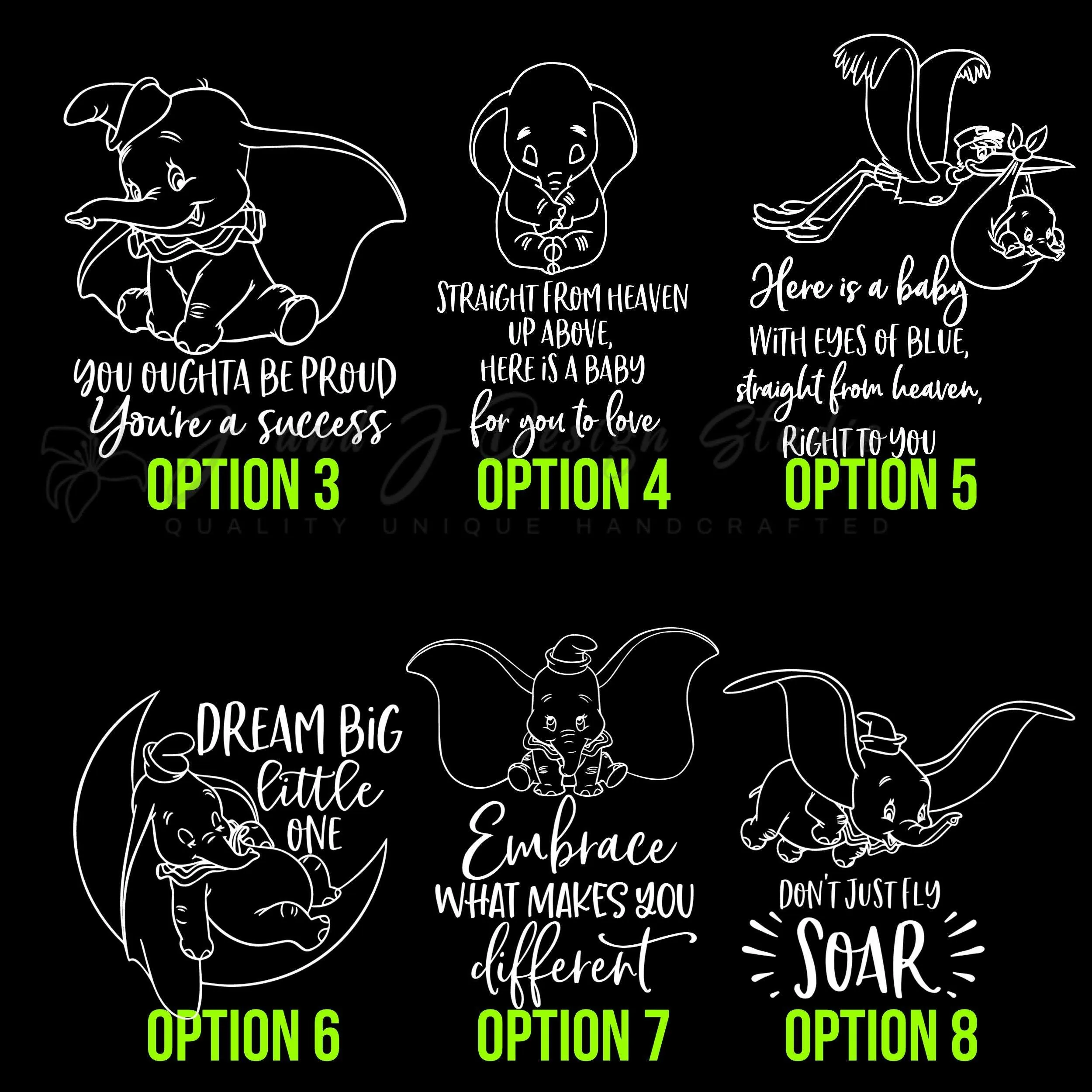 Dumbo Vinyl Decal - Custom Size - Image 2