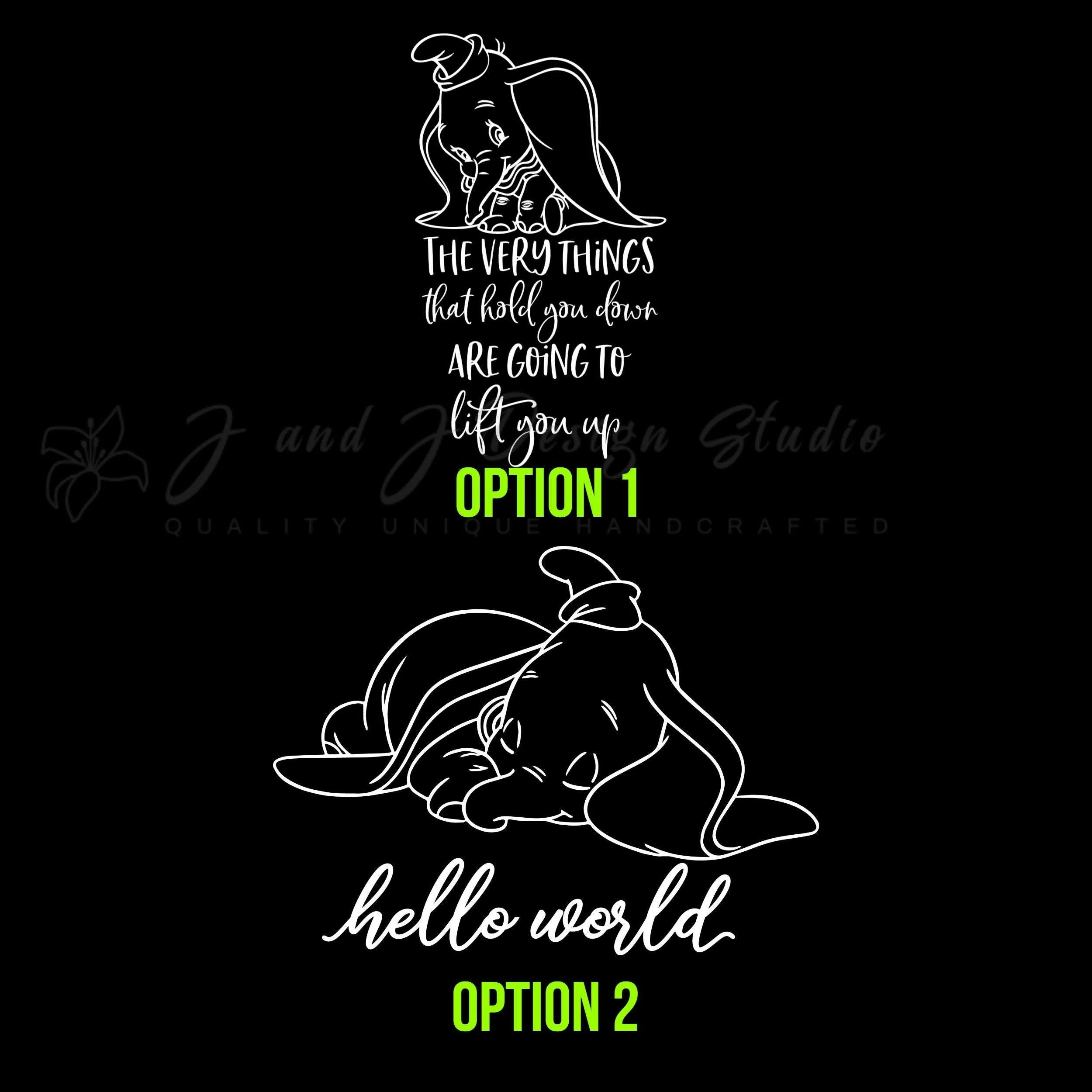 Dumbo Vinyl Decal - Custom Size - Image 3