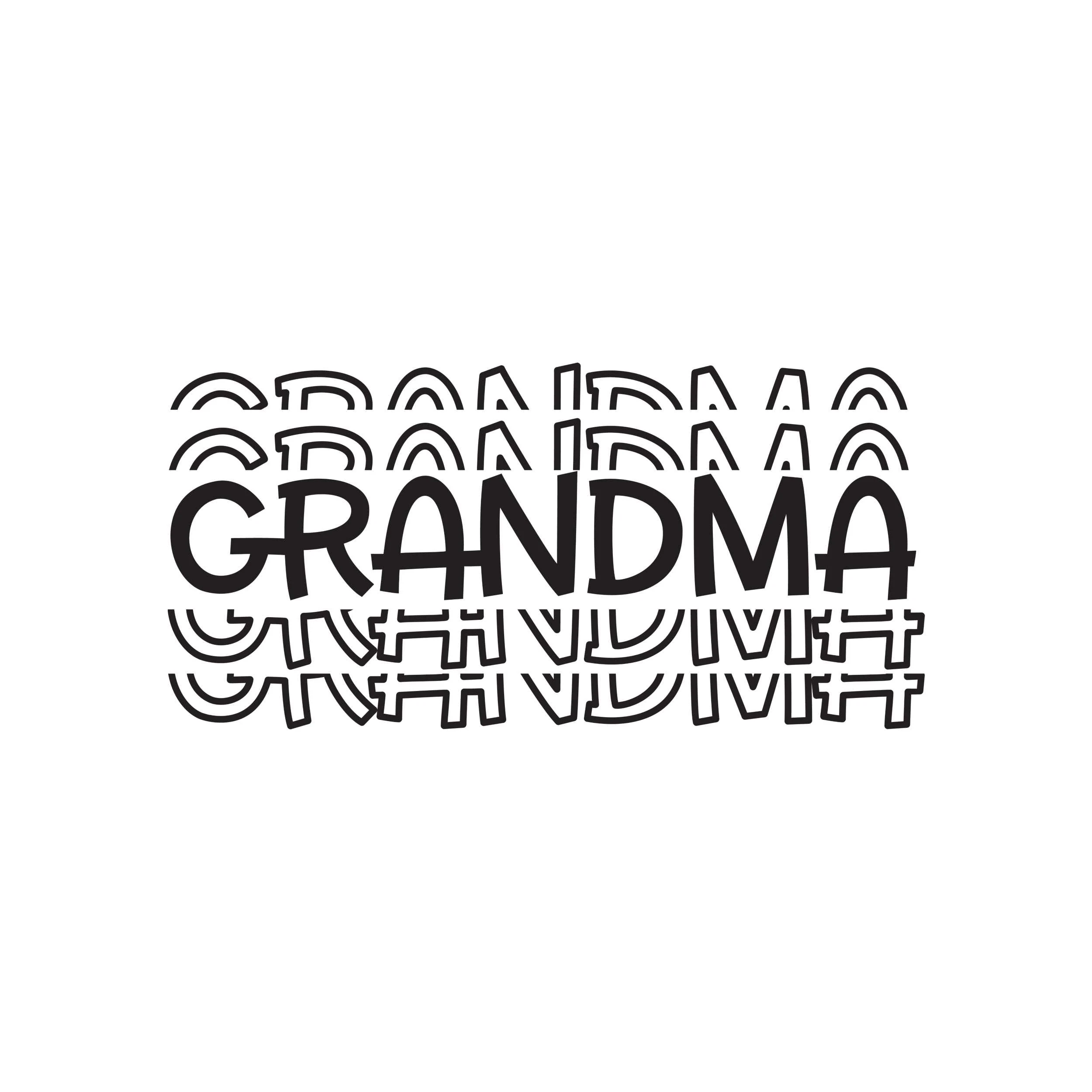 Grandma - Vinyl Decal - Custom Size