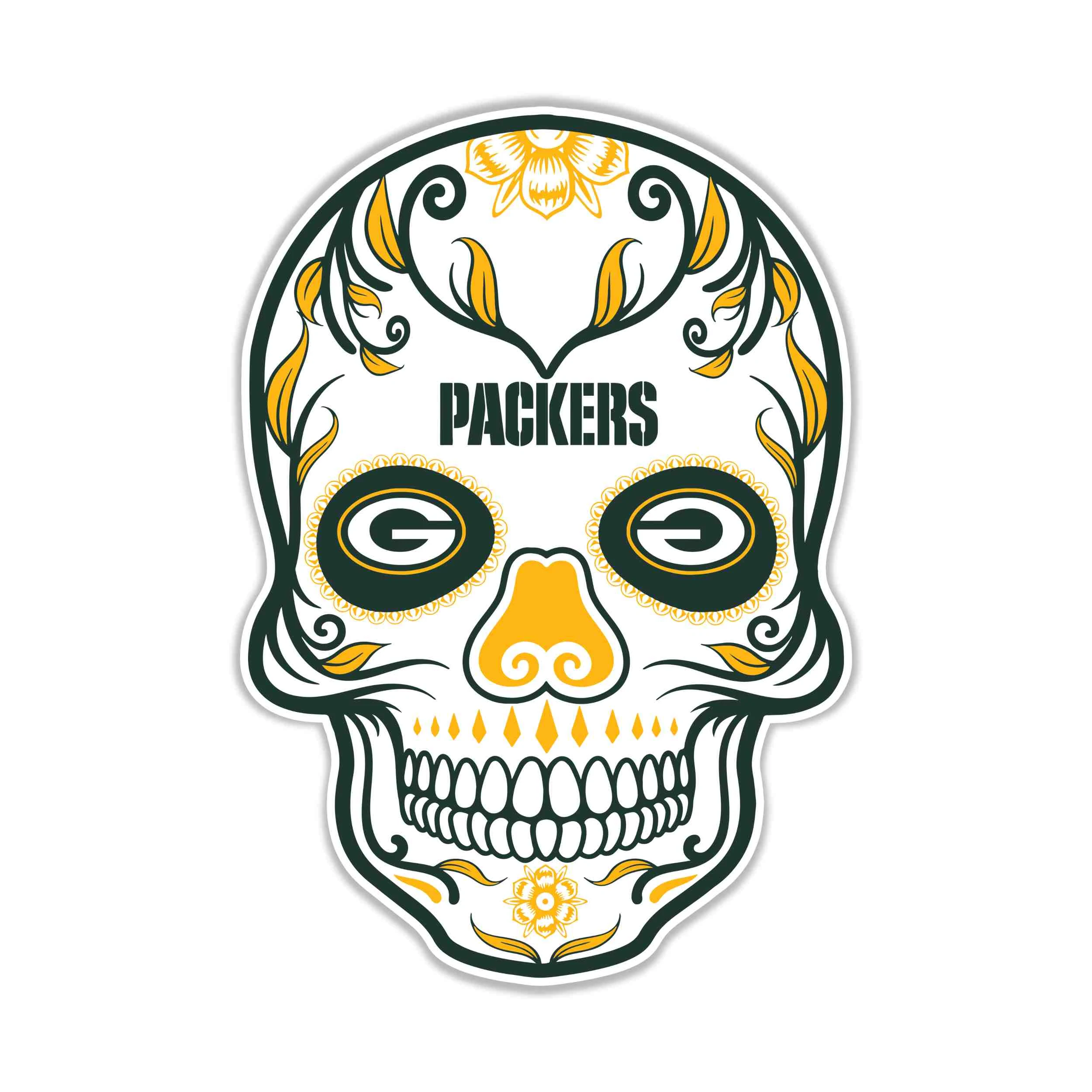 Green Bay Packers - Full Color Vinyl Sticker - Custom Size
