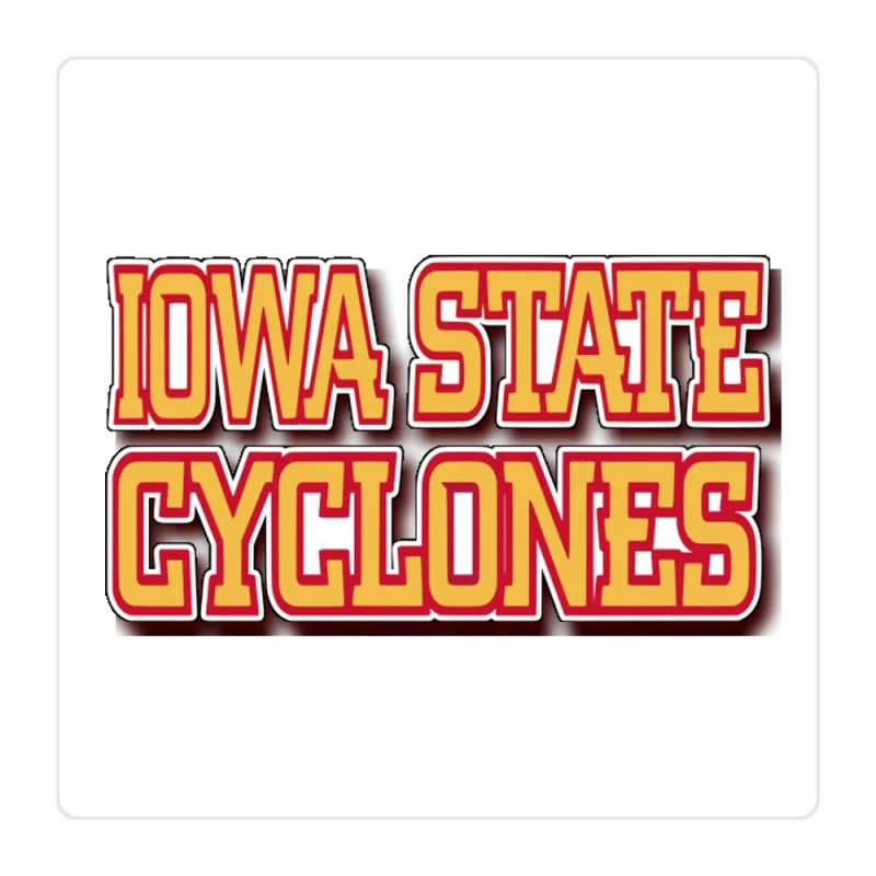 Iowa State Cyclones Full Color Vinyl Decal - Custom Size