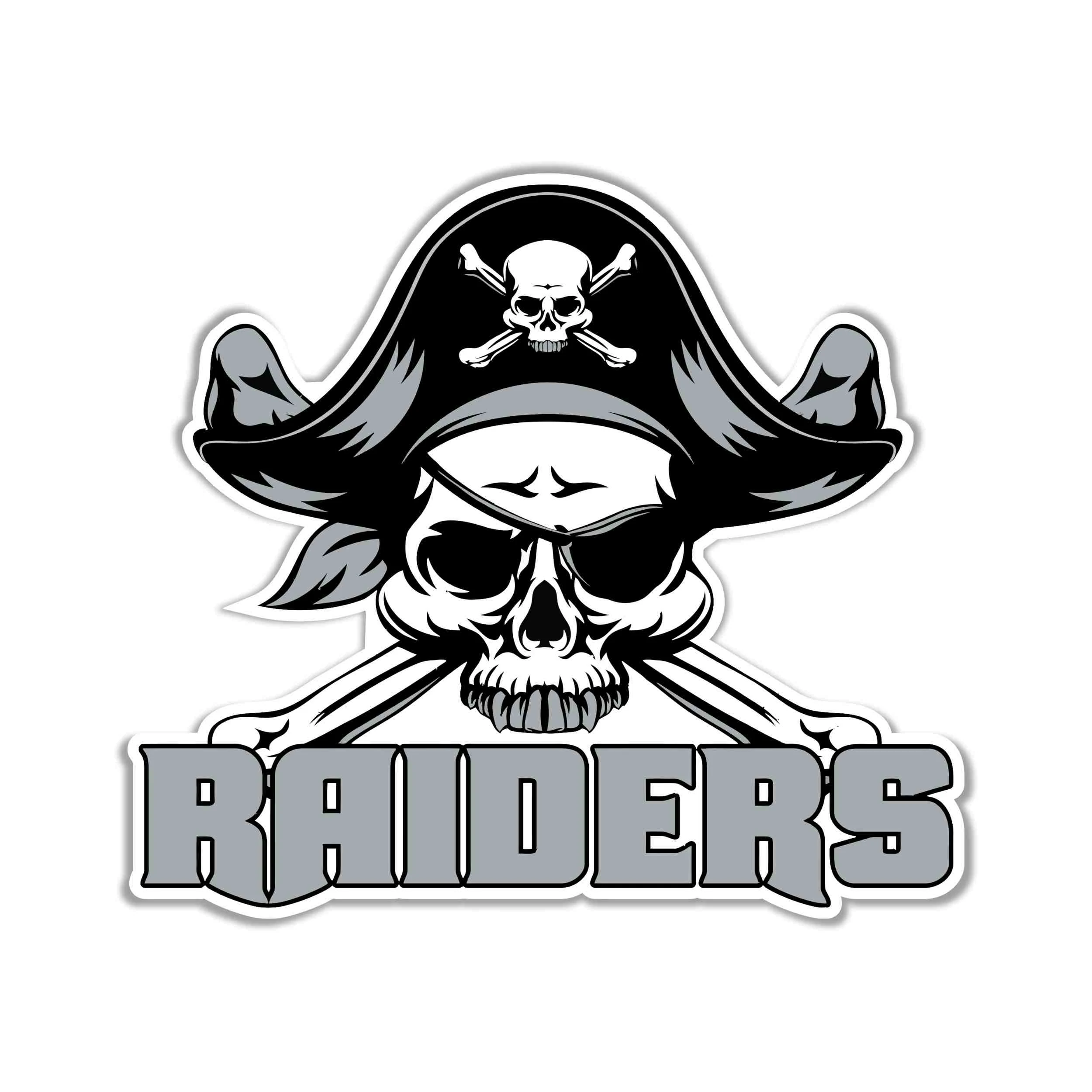 Las Vegas Raiders Full Color Vinyl Sticker - Custom Size