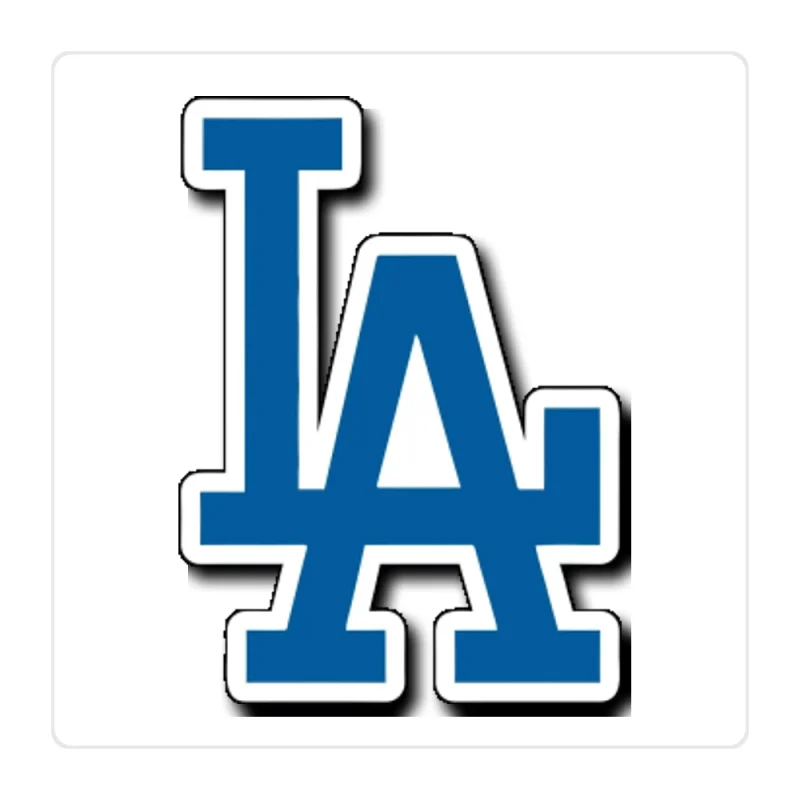 Los Angeles Dodgers - LA - Full Color Vinyl Sticker - Custom Size