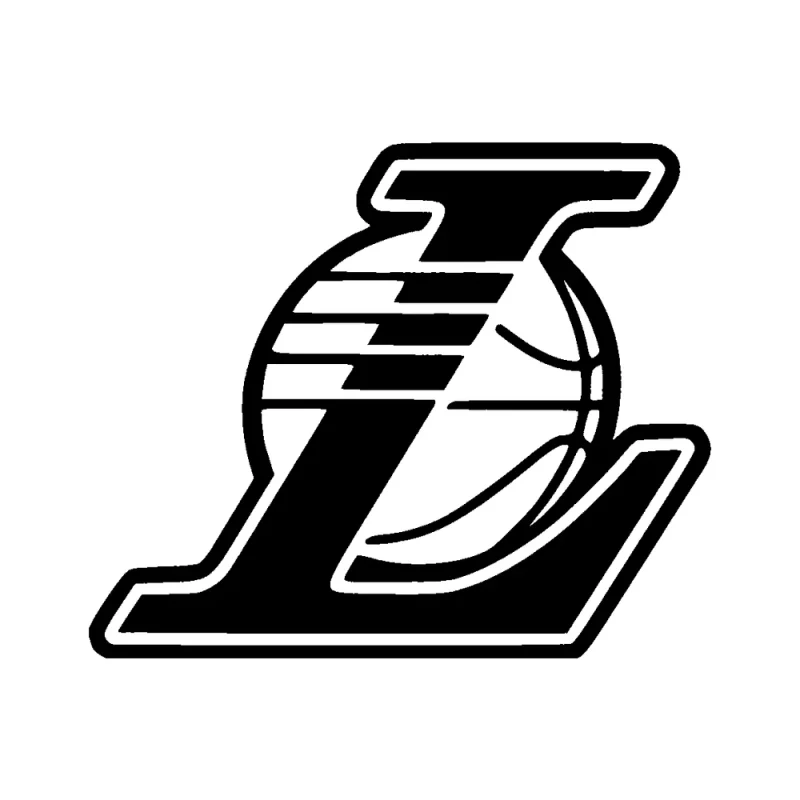 Los Angeles Lakers - Design 3 - Die Cut Vinyl Decal - Custom Size